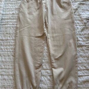 Brandy Melville Cream Joggers One Size Fits All